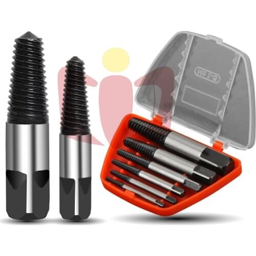 Damaged Screw Extractor Drill Bits Double Side Screw Remove Stripping Tool Set Strong Toughness Metal Portable Supplies
