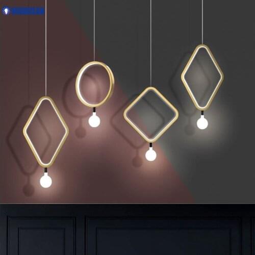 New Modern Minimalist LED Pendant Light For Living Dining Room Bedroom Foyer Kitchen Table Hall Corridor Indoor Warm Home Lamps