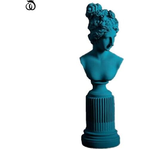 WU CHEN LONG Resin Freya Goddess Statue Living Room Home Art Sculpture Study Room Window Creative Portrait Decoration Gift R5859