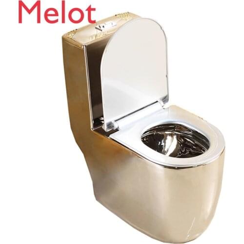 Lavatory Soft Closing Seat Cover Durable One Piece Ceramic cheap toilet sliver color luxury WC Toilet