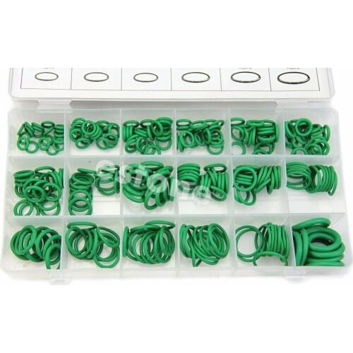 High Quality Rubber 270Pcs 18 Sizes O-ring Kit Green Metric O ring Seals Nitrile Car Auto Vehicle Repair