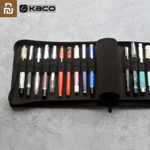 Youpin KACOGREEN Pen Pouch Pencil Case Bag Available for 20 Fountain Pen / Rollerball Pen Holder Storage Bag Waterproof