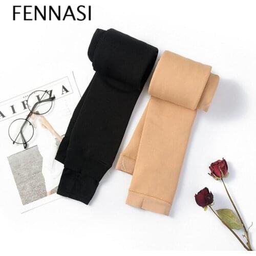 FENNASI Winter Women Warm Leggings Fitness Soft Comfortable Thick Leggings Elastic Hight Waist Plus Size Warm Winter Leggings