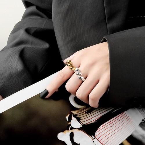 Fashion Personality Opening Adjustable Ring Female Hemp Rope Winding Rings Stereoscopic Ins Wind Niche Vintage Jewelry for Women