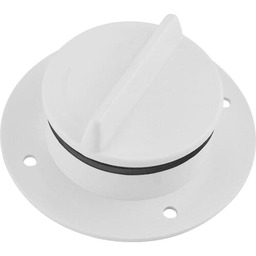 1 Pc Universal White Nylon Marine Transom Deck Mount Sided Drain Scupper Valve Screw Cap Bung Stopper Replacement Yachts Boats
