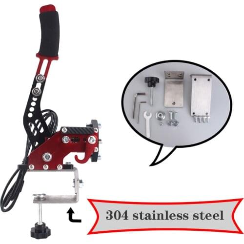 16Bit PC USB Handbrake for SIM Auto Racing Games G25/G27/G29 T500 Steel & Aluminum RALLY Adjustable For PC Windows DIRT RALLY