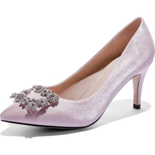 19 years in new age season high with fine with shallow mouth wedding shoe women 40-43