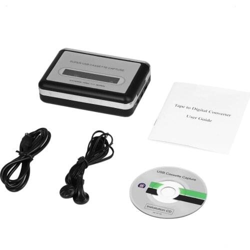 2018 Tape to PC Super Cassette To MP3 Audio Music CD Digital Player Converter Capture Recorder +Headphone USB 2.0 Drop Shipping