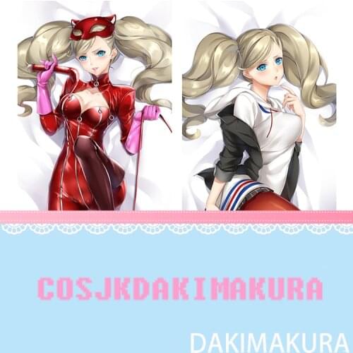 Anime Dakimakura PERSONA Anne Takamaki Futaba Sakura HD Print Pillowcase Body Hugging Pillow Cover Case Bedding Cushion Otaku