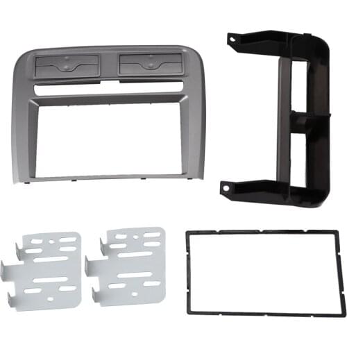 AU04 -2 Din Car Radio Fascia Fit for Fiat Grand Punto 2005-2009 Left Wheel Dash Mounting Installation Trim Frame Stereo Kit