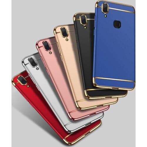 For Vivo Y17 Case 3 in1 Plating Hard Matte Back Cover for VIVO Z5X IQOO U1 Y91 Y93 Y95 Y97 Y81 Y71 V15 S1 Pro Phone Case Cover