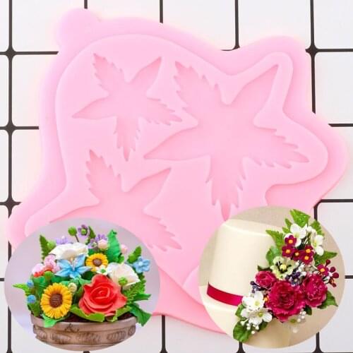 Flower Cupcake Topper Silicone Mold Cake Decorating Tools Wedding Cake Border Fondant Mould DIY Candy Resin Clay Chocolate Molds