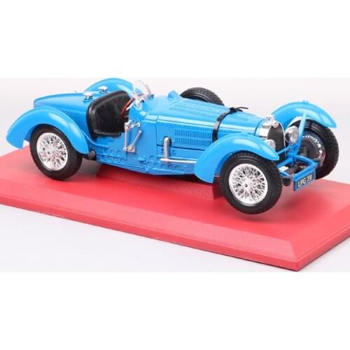 Kids Bburago Classic Retro 1/18 scale 1934 Bugatti Type 51 Diecast car model Toy Vehicles metal racing car model gifts miniature