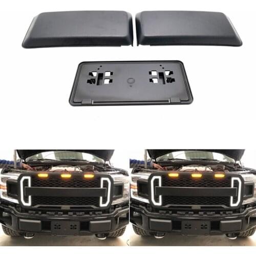 For Ford F150 2015 + Chrome Front Fog Light Lamp Cover Trim Foglight Bumper Molding Cover Trims