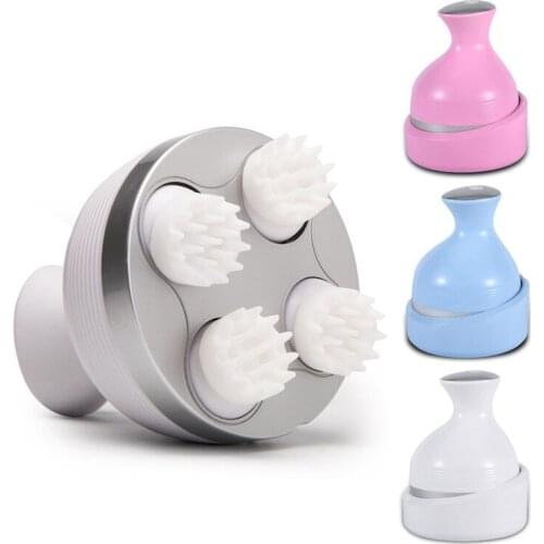 Electric Head Massager USB Acupoint Pressure Massage Relieve Stress Promote Blood Circulation Pet Cat Usable Head Health Care