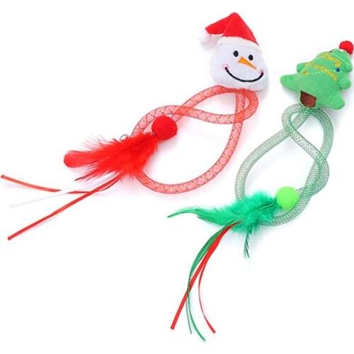 2PCS Kitten Toys Interactive Fake Feather Cat Toys cotton Catnip Toys Pet Cat Toys Pet Kitten Chewing toy игрушки для кошек