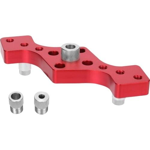 KKMOON Drilling Positioner 6/8/10mm Woodworking Dowelling Self Centering Drill Guide Kit Wood Drilling Locator Hole Puncher Tool