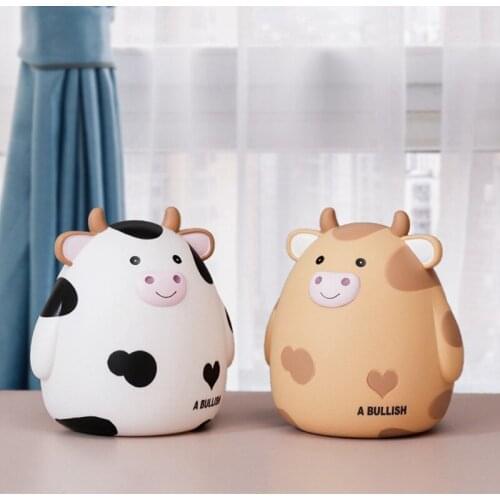 Cows Shaped Piggy Bank Money Box Large Coins Savings Box For Birthday Christmas Gift Kid Toy Desktop Decoration