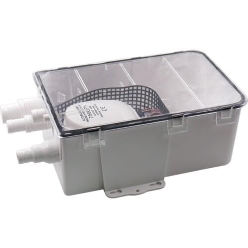 750GPH Multi Port Marine Boat Shower Sump Pump Drain Kit System DC 12V 24VFor Boat Marine Yacht RV Truck Trailer 47.5 L/min