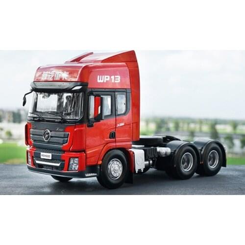 1/24 alloy die-casting car model Shaanxi Automobile Delong X3000 tractor adult collection children toy gifts family display