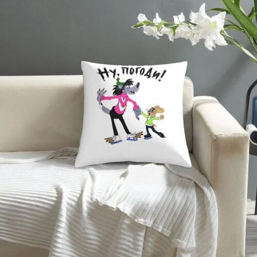 Nu Pogodi pillowcase printed cushion cover sofa waist pillow pillow cover