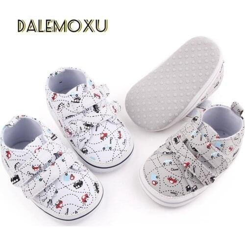 Baby Shoes Soft Bottom Boy Casual Shoes 0-18 Months Canvas First Walkers Newborn Sport Shoes Soft Anti-Slip Infant Walking Shoes