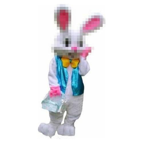 Easter Bunny Mascot Costume Rabbit Cartoon Dress Adult Size NO HEAD