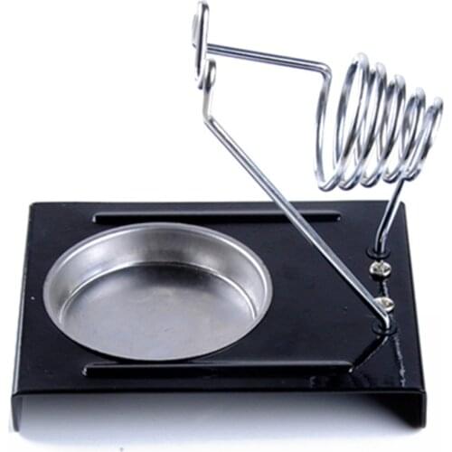 Soldering Iron Support Stand Station Metal Base Rectangle Holder Safety Protecting MKE-011