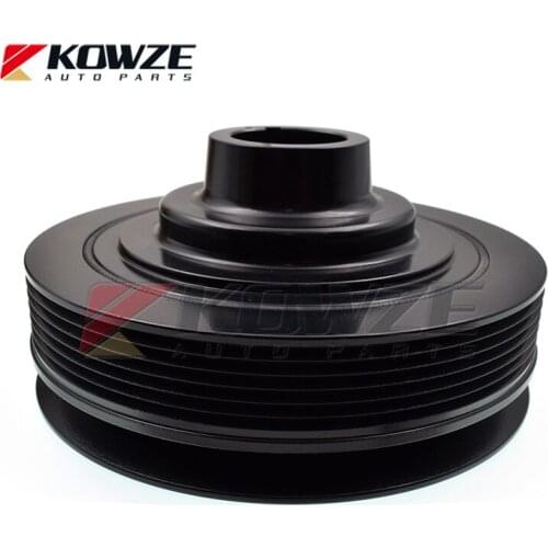 KOWZE Crankshaft Pulley Engine Belt Drive 1104A013 fit for Mitsubishi L200 Pajero Montero Sport 2.5D 4D56 2005-2015