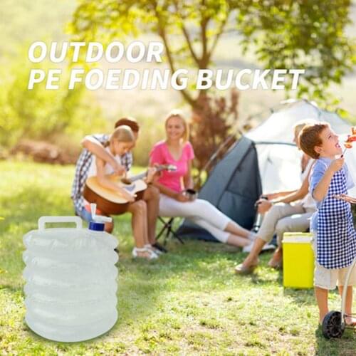 New 10L Outdoor Collapsible Water Bag Camping Foldable Water Containers Drinking Multifunction Telescopic Storage Water Bottle