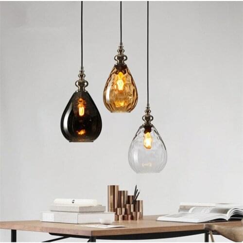 Modern creative design Europe glass pendant lights LED E27 with 3 colors for bedroom/restaurant/living room/kitchen/cafe/hotel