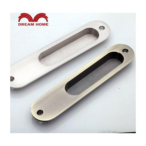 1pair zinc alloy concealed handle sliding door installation Ming dark handle