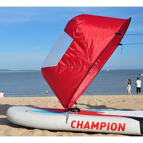 108*108cm Lightweight Kayak Wind Sail SUP Paddle Board Drifting Surfing Sail With Clear Window Kayaking Boating Accessories