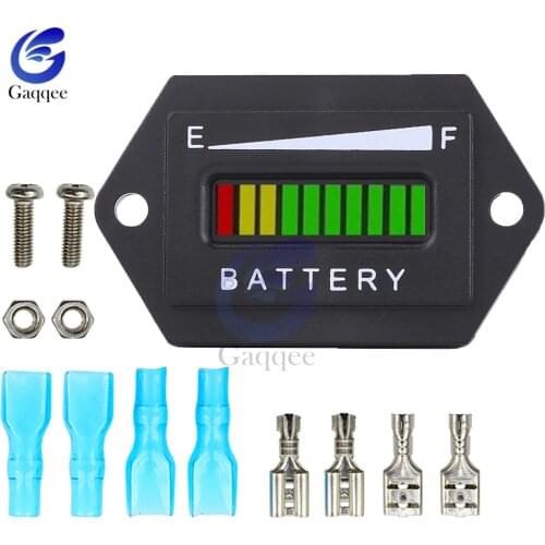 DC 12V 24V LED Motorcycle Car lead acid storage battery charging Capacity Indicator Digital Battery Power Tester
