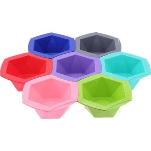 7Pcs Colorful Hair Dying Brushes Antislip Stirring Bowl Salon Hairdressing Tool