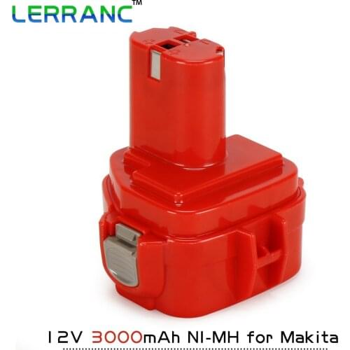 PA12 12V 3000mAh Ni-MH Replacement Cordless Tools Battery for Makita 192681-5/192698-2/193157-5/192698-8 1233/1234/1235/192598-2