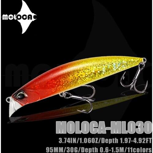 Fishing Lure Accessories Minnow Sinking Weights 30g 95mm Isca Artificial Baits Whopper Pesca Mar Seabass Fish Leurre Equipment