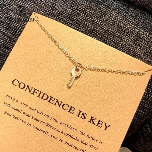 Dogeared Key Gold Sliver Choker Chain Necklace Women Kolye Collares De Moda 2019 Colar Jewelry Collier Bijoux Femme Collar Mujer