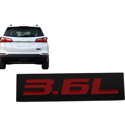Black Red 3.6L 3.6 L for Engine Fender Trunk Lid Emblem Decal Badge Sticker