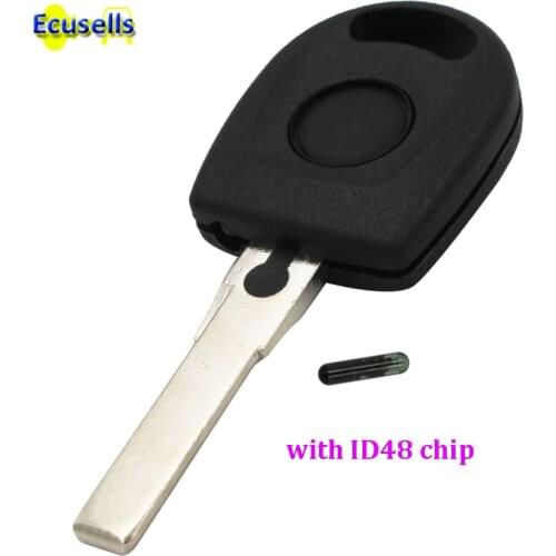 FOR Volkswagen VW B5 passat Jetta Golf Beetle Polo Bora for Seat for Skoda transponder key with ID48 48 chip and light