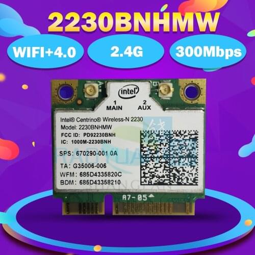 Dual Band 2230BN 2230BNHMW Wireless wifi half Mini PCI-e BT4.0 card SPS:670290-001 for DV4 DV6 DV7 ENVY 4 6 M4 M6 laptop