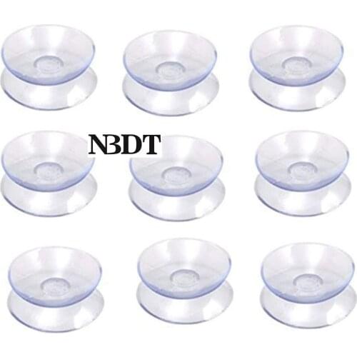20mm 25mm 30mm 35mm Double Sided Round Clear Rubber Suction Cup Spacer Glass To Glass Top Pad Bumper