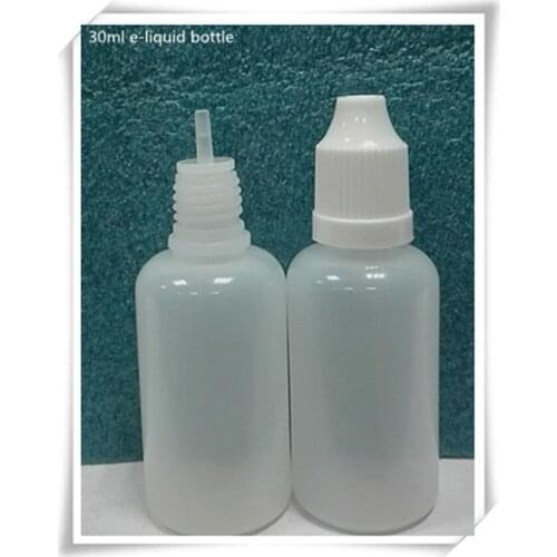 E juice bottle 30ml plastic bottle with long thin dropper essential oil 1000pcs/lot with 16 CFR &1700.20