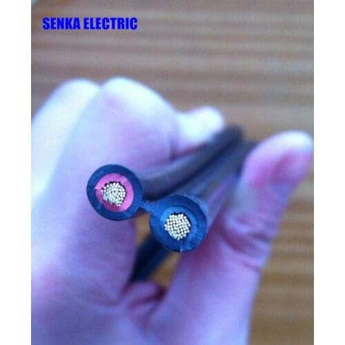 6mm2 Dual Core PV Solar Cable Photovoltaic Double Twin Core Insulated Anti-aging Solar Electric Wire