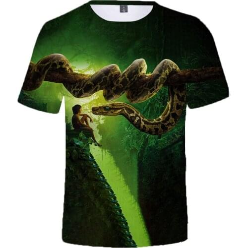 JUNGLE BOOK Men T-Shirt Women All Over Print Fashion Girl T shirt boy Tops Tees Summer Short Sleeve Tshirts Boys Girls Casual