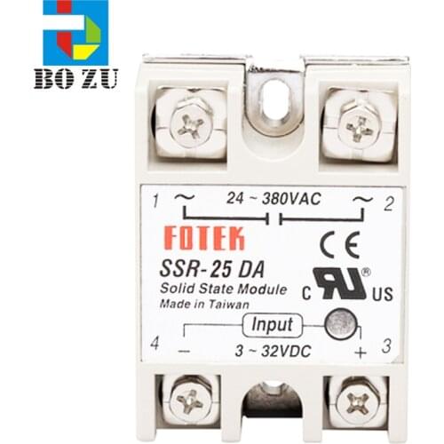 Hot sale FOTEK SSR-25 DA solid state module relay 3-32VDC taiwan brand new printer relay for Roland Mutoh Printer