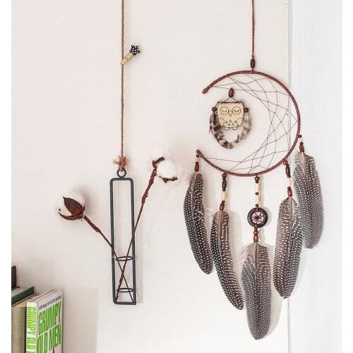 Animal Shape Feather Dream Catcher Home Decor Wall Hanging Handmade Living Room Bedroom Room Decorations Gifts Ornaments