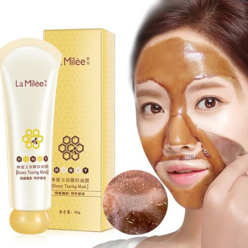 Honey tearing mask Peel-off Mask Tearing Shrinks Pores Mask Remove Peel Off Dead Skin oil control Clean Pores face Skincare mask