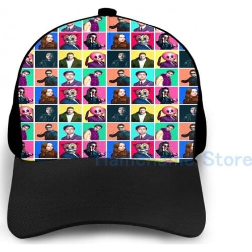 Fashion The Umbrella Academy - Character Collage Basketball Cap men women Graphic print black Unisex adult hat