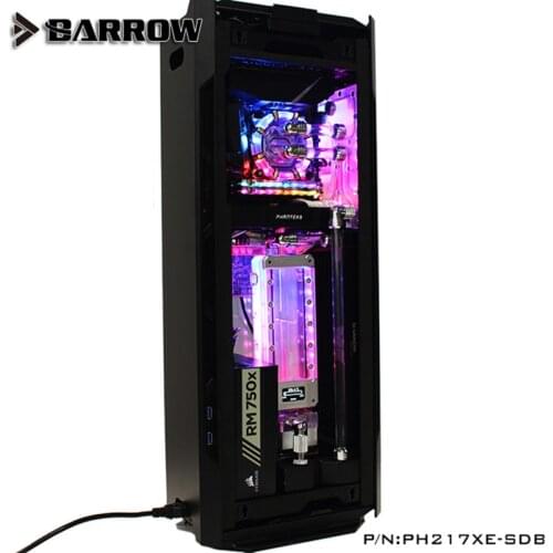Barrow water cooling kits PH217XE-SDB,Waterway Boards For Phanteks 217XE Case For Intel CPU Water Block & Single GPU Building